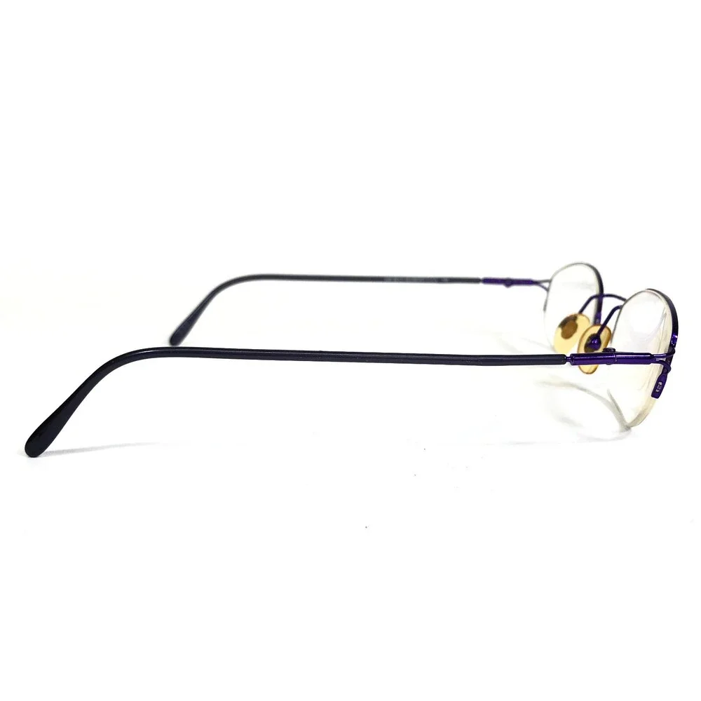 The Blue Diamond Eyeglasses Frames KELLY COL.OD64 Purple Round 48-21-135